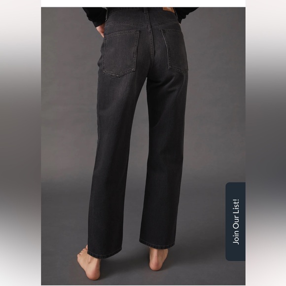 NWT WE THE FREE “THE PACIFICA“ HIGH RISE SLIM STRAIGHT LEG BLACK SIZE 26 - Picture 4 of 7